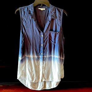 BeachLunchLounge Collection Sleeveless Dip Dye Blouse XL